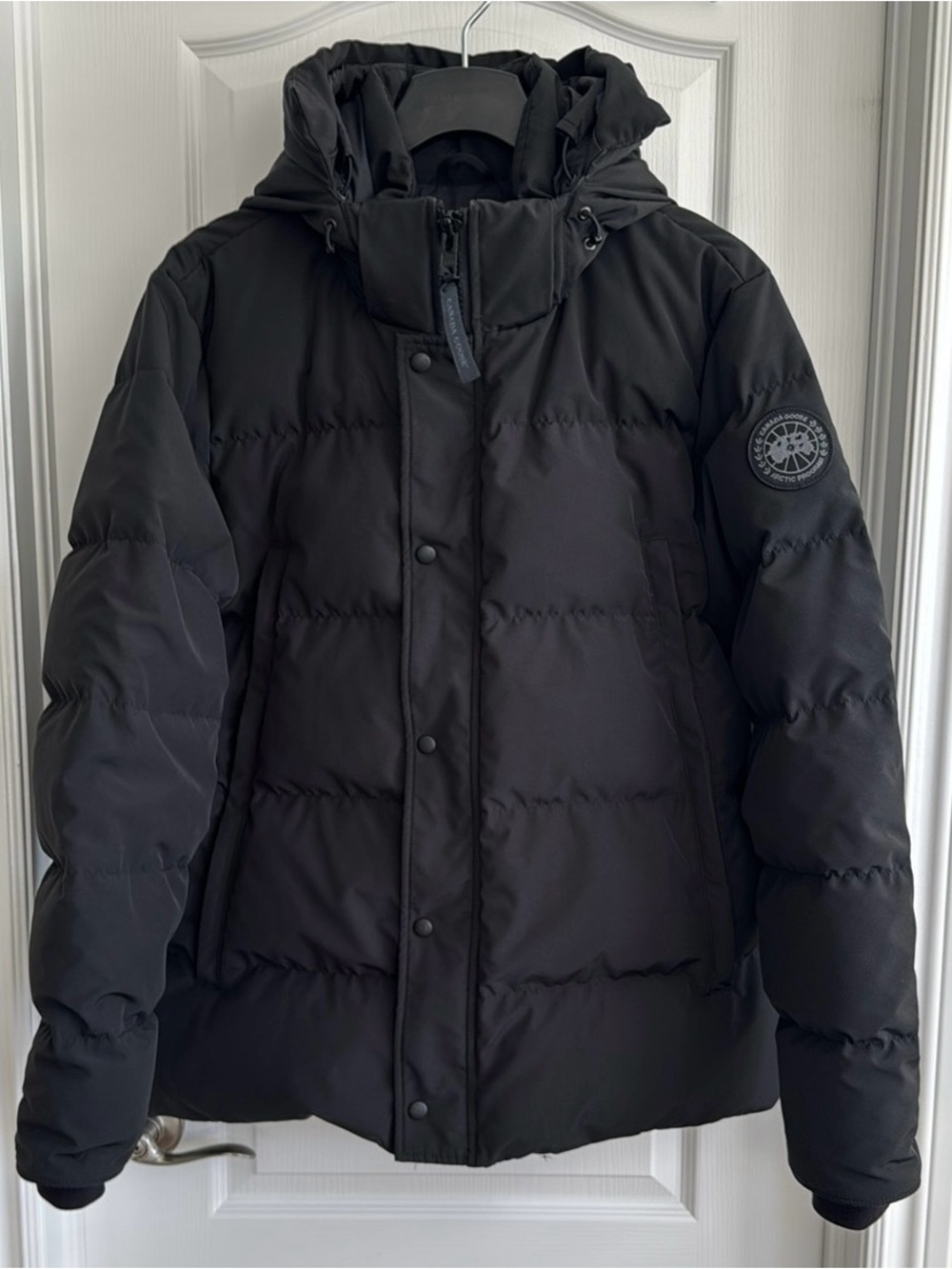 Canada Goose Black Wyndham Parka Black Disk